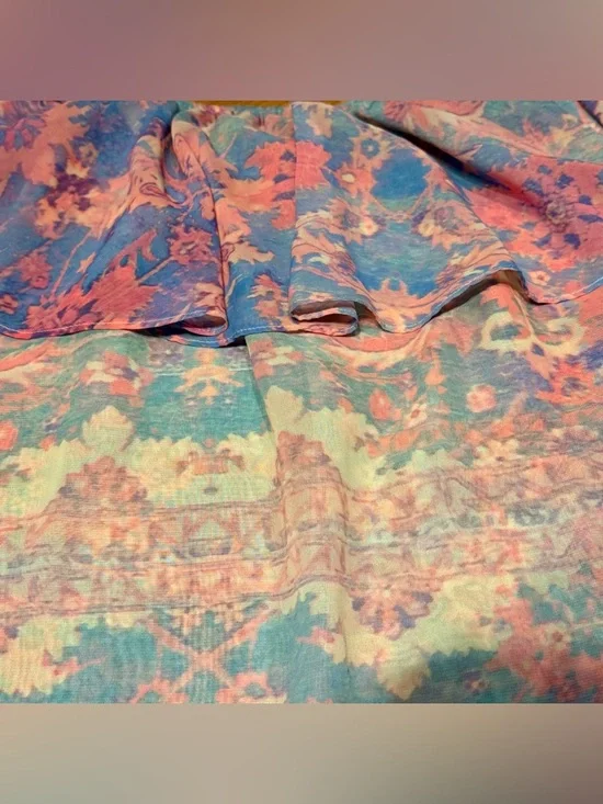 Show Me Your Mumu Women’s Off Shoulder Watercolor Floral Chiquita Top Size XS - Picture 4 of 7